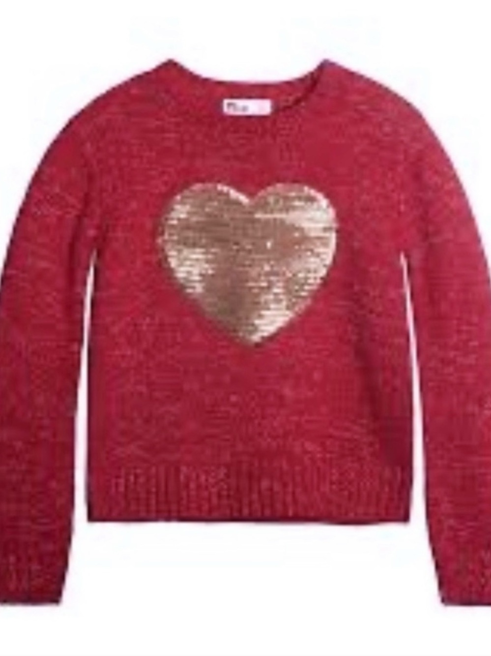 NWT Epic Threads Girl’s Sequin Heart Sweater
